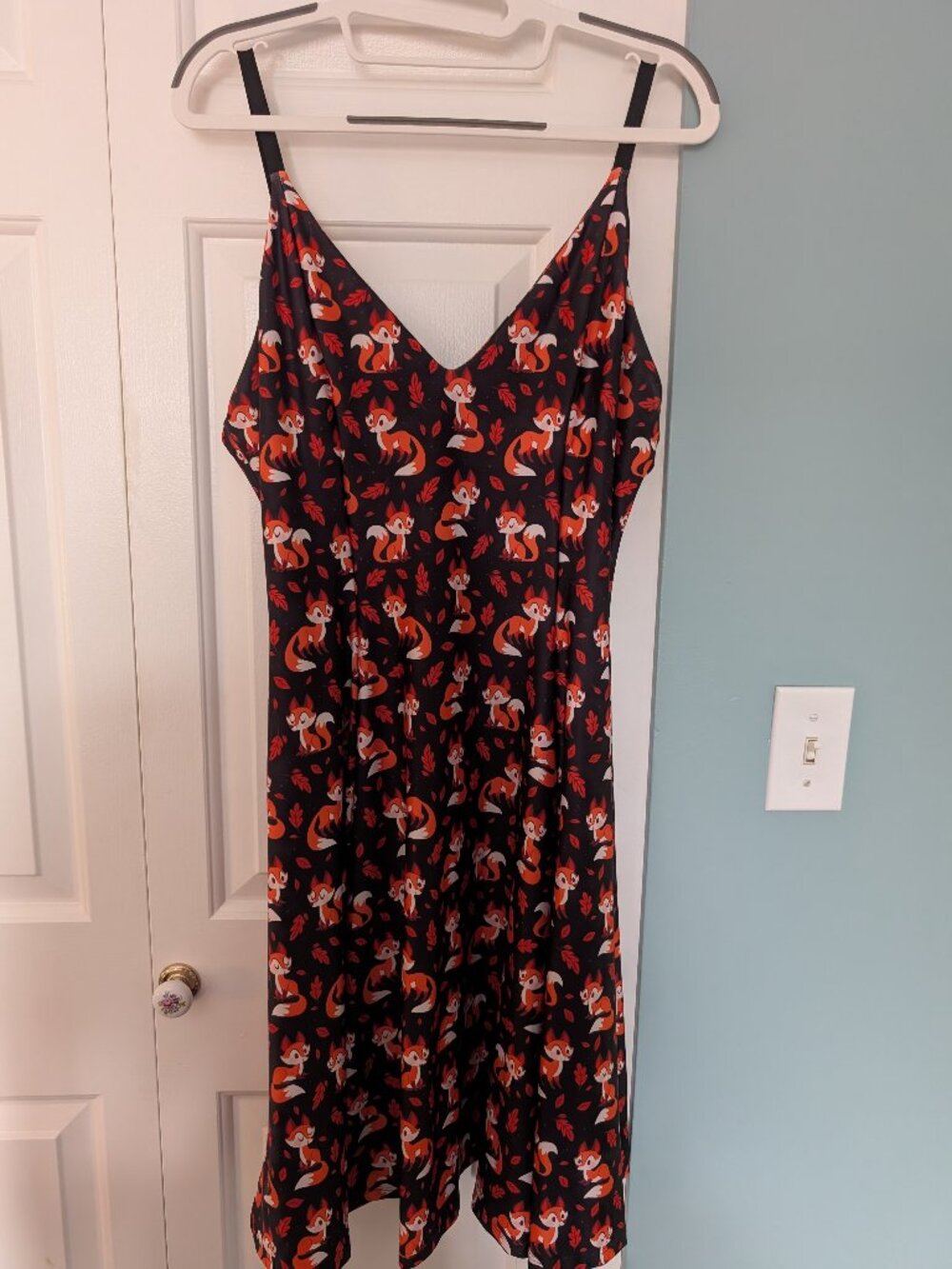 Black Milk Caley Hicks fox strappy dress longline version